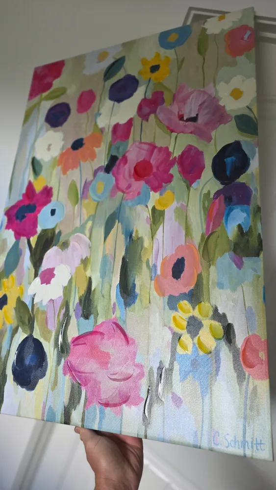 Floral Painting on Canvas by Schmitt image indicator(2)