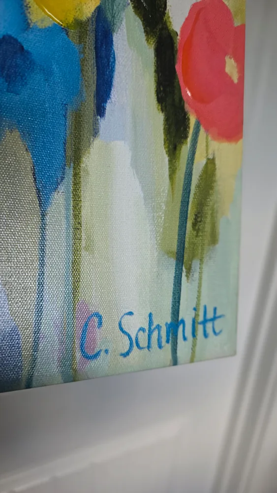 Floral Painting on Canvas by Schmitt image indicator(7)