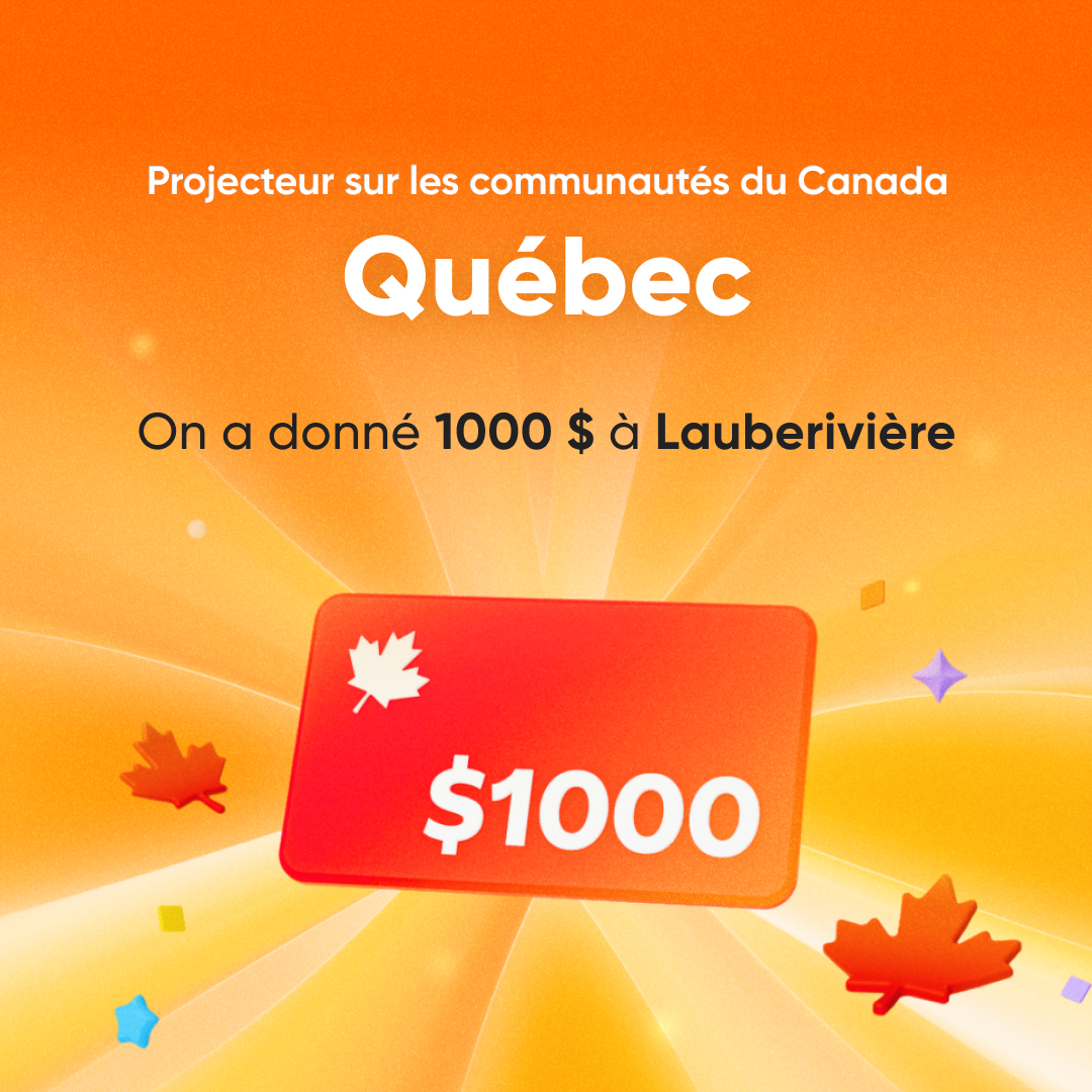 Projecteur sur la communauté : annonce de don au Québec 🎉