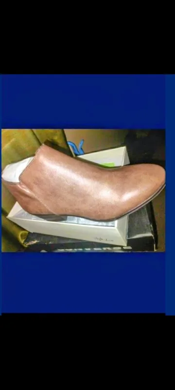 Brown Leather shoes, $45 & $39 each image indicator(2)