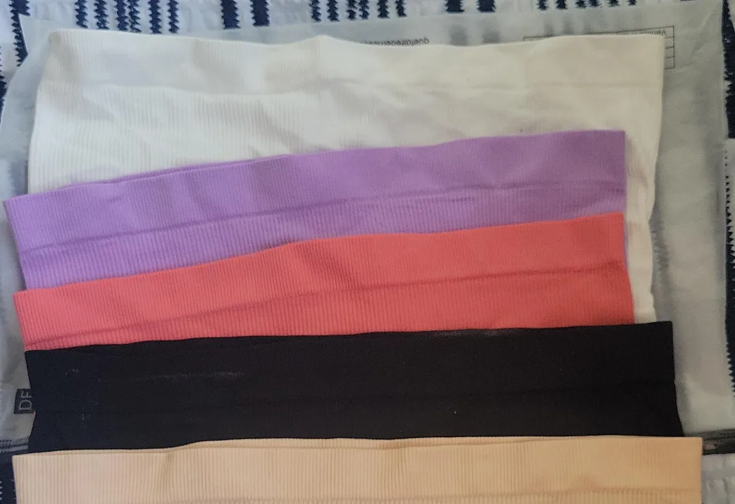 Tube Tops - White, Purple, Coral, Black, Beige thumbnail