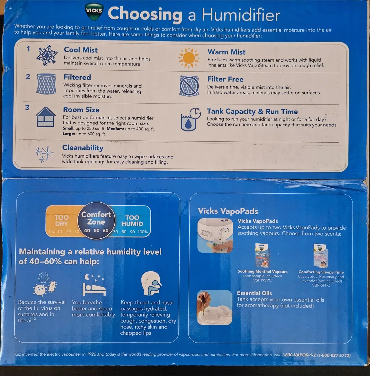 Brand New Vicks 3-in-1 SleepyTime cool mist Humidifier image indicator(3)