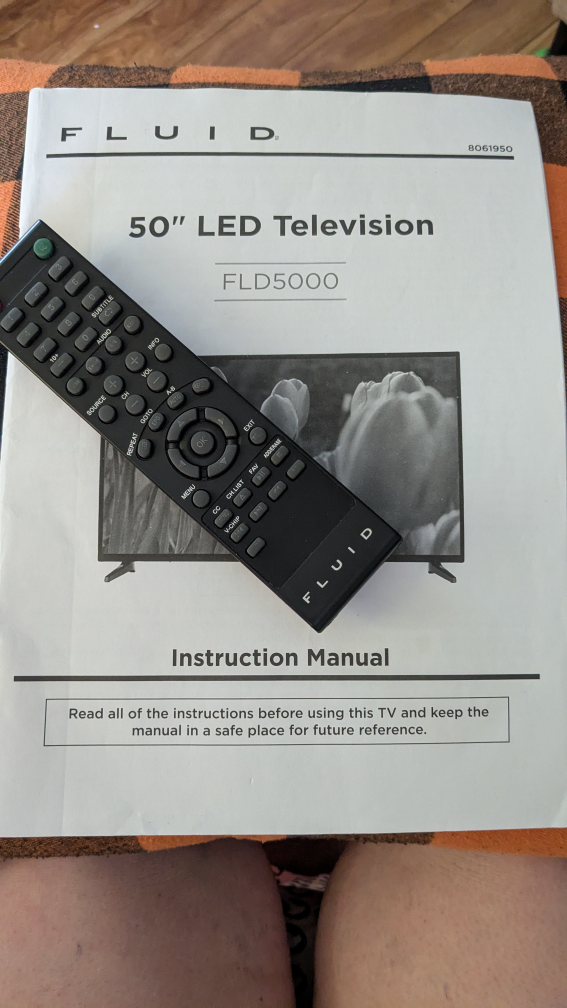 🧡 50" LED TV - great option for students!