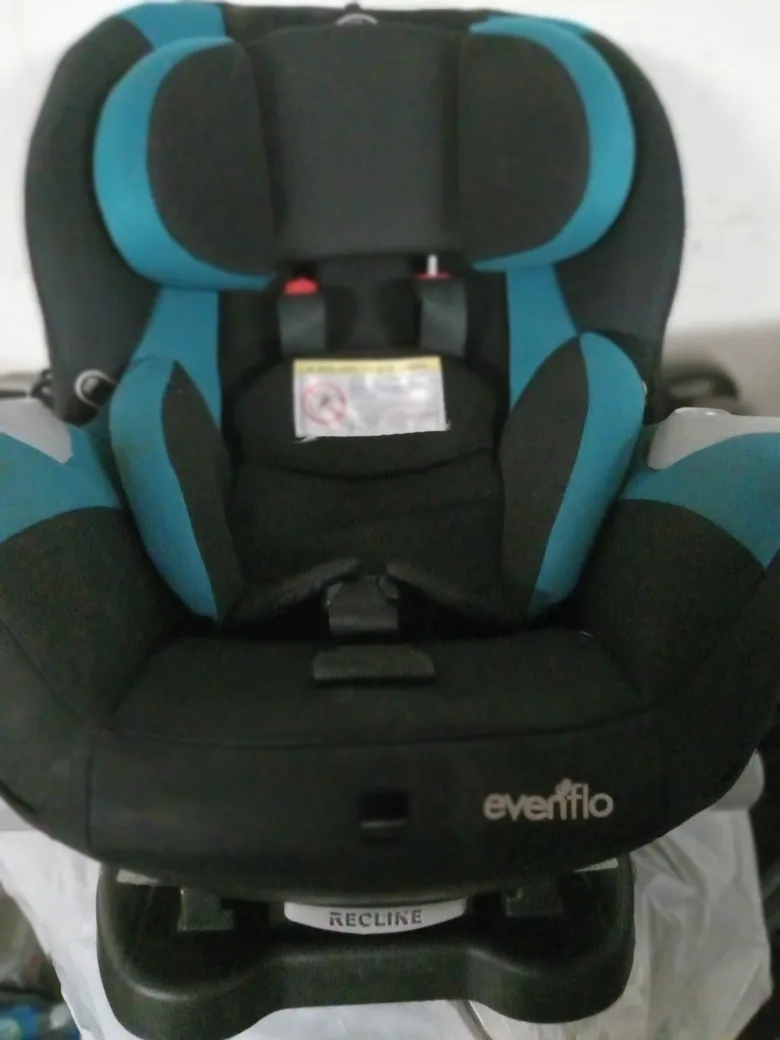 Evenflo Car Seat - Black & Teal thumbnail