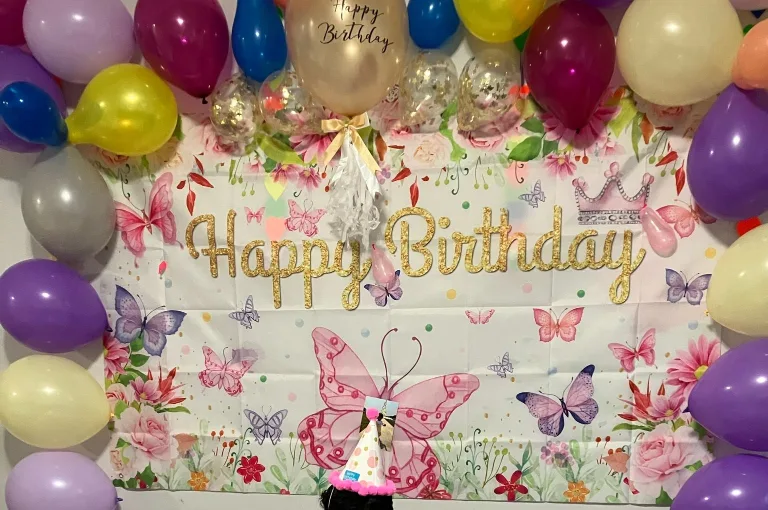 bday backdrop new used 1 time only thumbnail