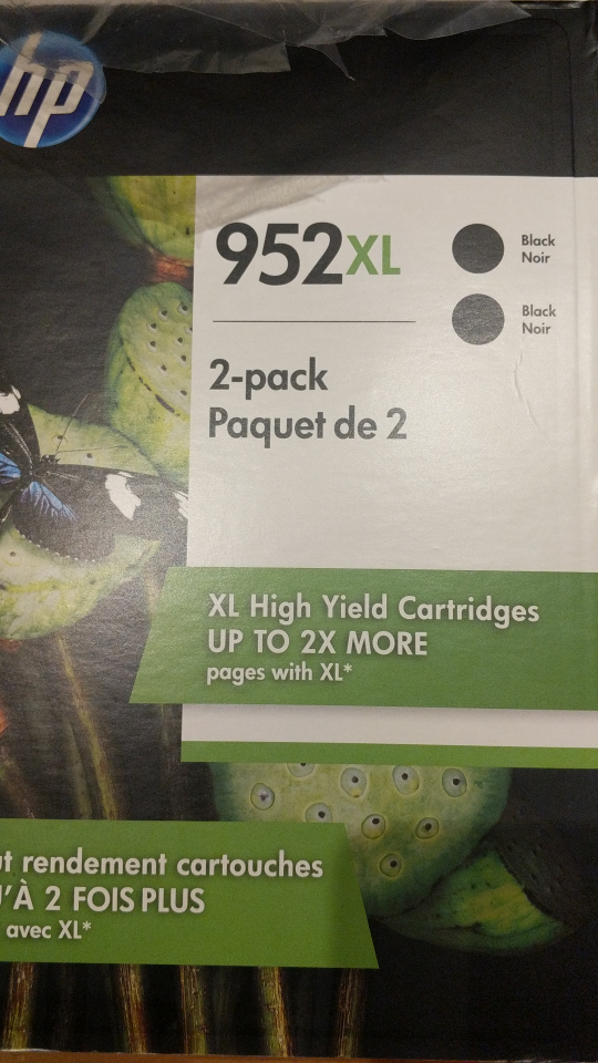 HP 952XL Black Ink Cartridge 2-Pack - New - photo 2