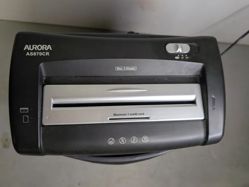 Aurora AS870CR Paper Shredder
