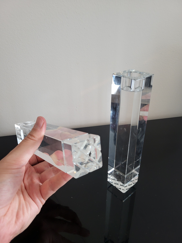 Crystal Glass Candle Holders