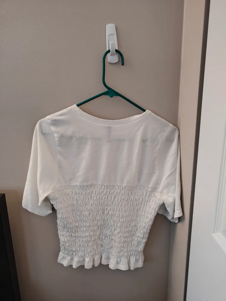 Plaid Mini Skirt with White Blouse Top Set 💖 image indicator(7)