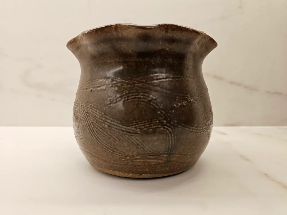 Brown Ceramic Vase - Rosemary Smith thumbnail