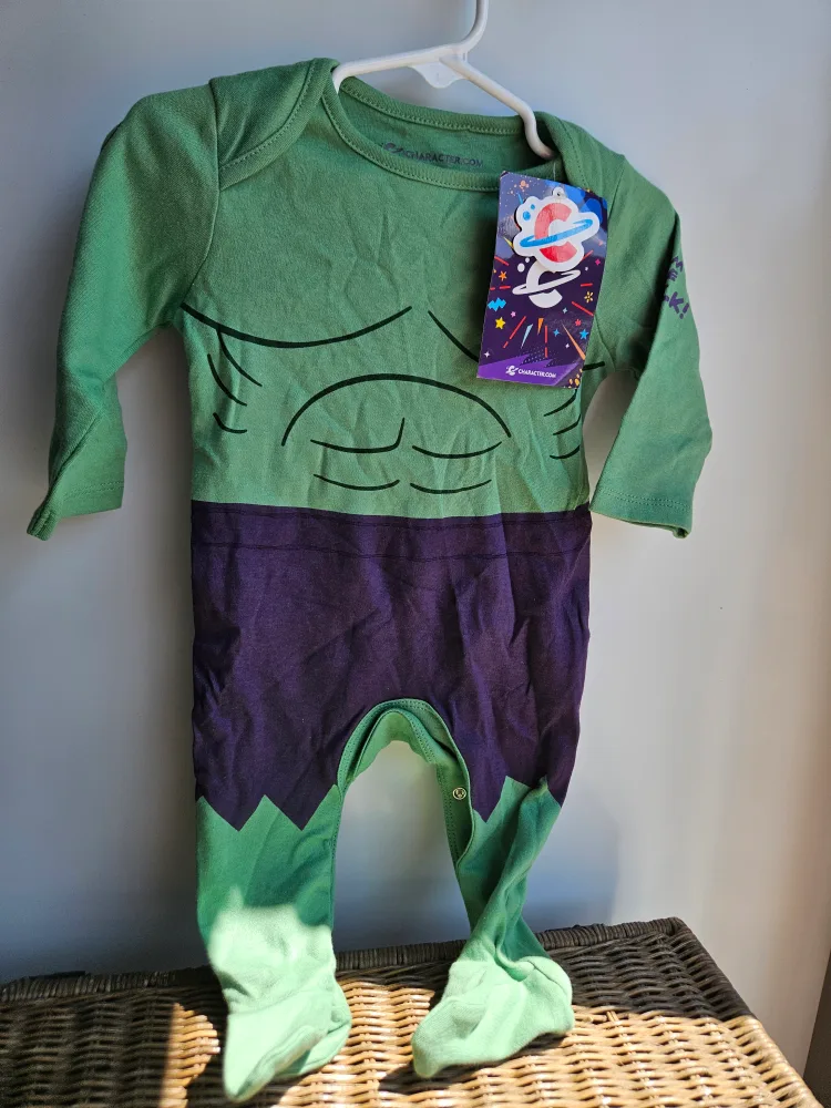 Marvel Hulk Romper - 3-6 Months - New with Tags! thumbnail