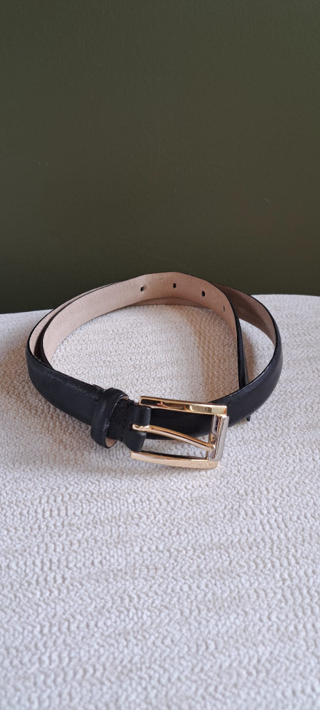 Talbots Black Leather Belt - Small/Petite - photo 2