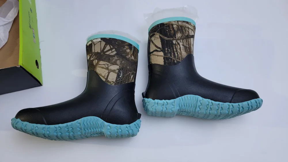 TIDEWE Women's Rubber Boots Size 10 – Next Camo G2 Waterproof image indicator(4)