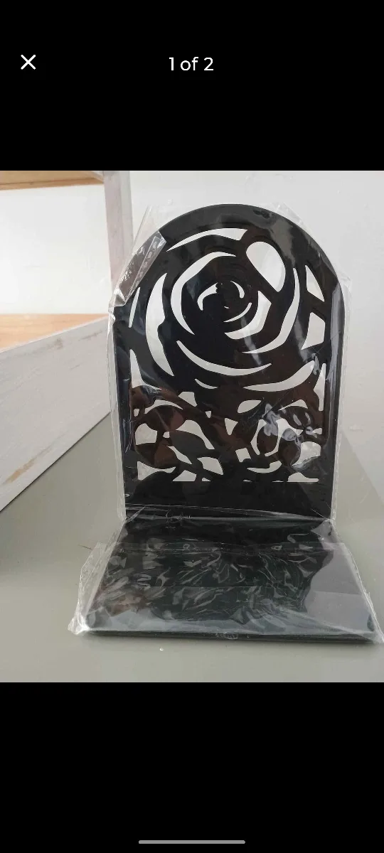 MaxGear Flower Design Bookends - New in Package! image indicator(3)