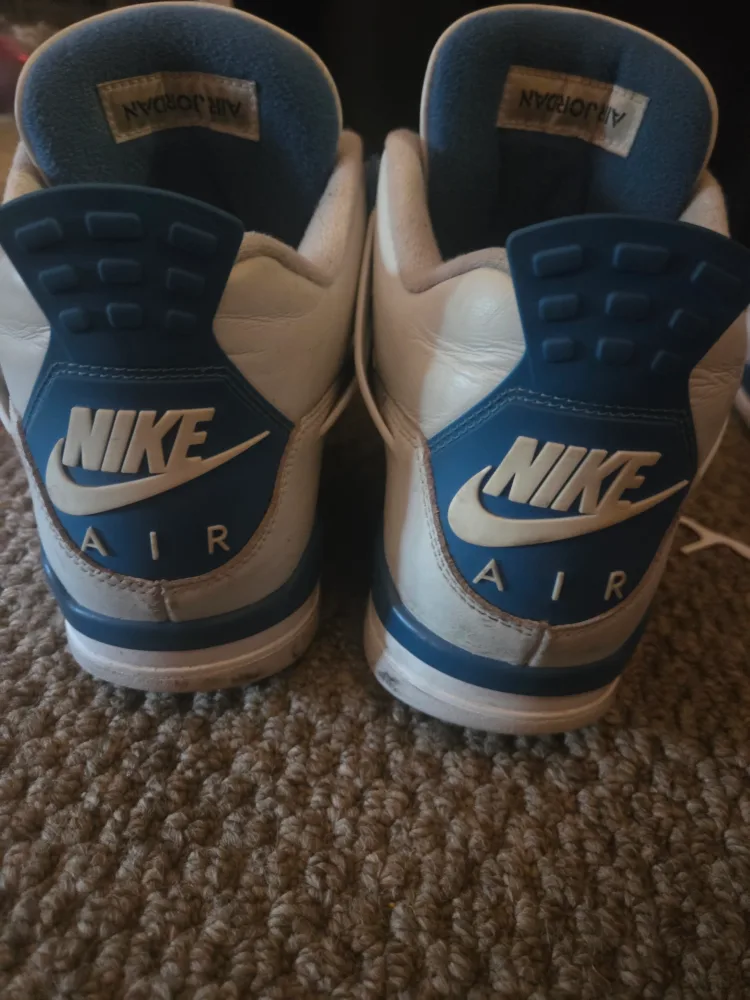 Air Jordan 4 Retro White/Blue Shoes image indicator(3)