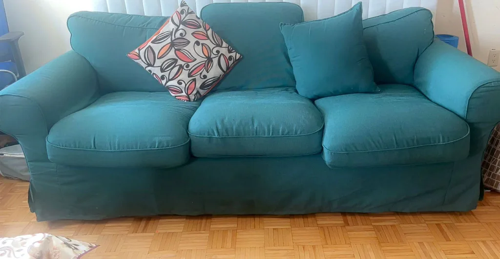 Comfortable Teal Sofa - Great Condition! image indicator(2)