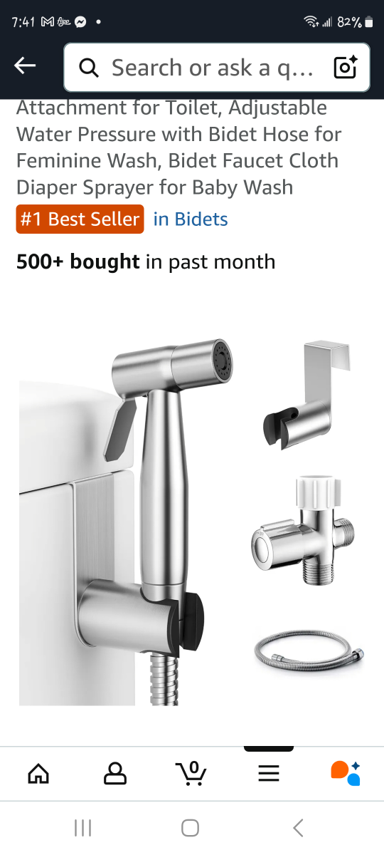 Adjustable Water Pressure Bidet Hose
