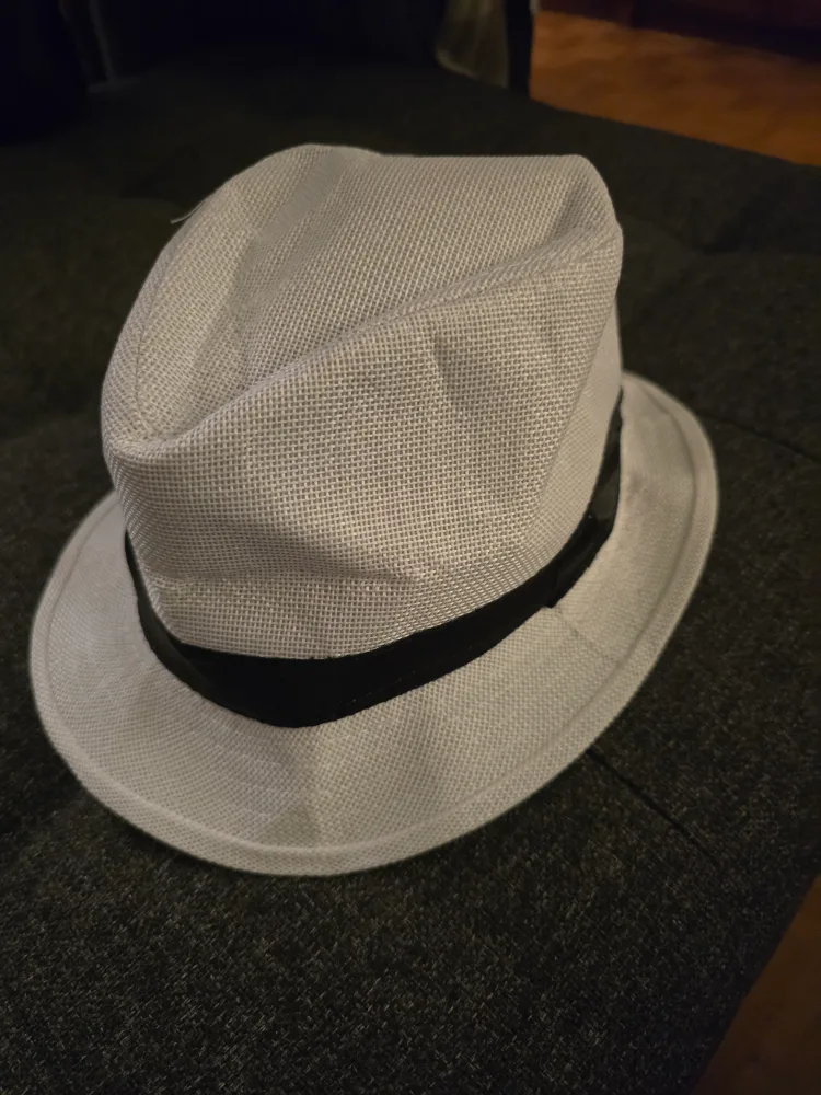 White Fedora Hat thumbnail