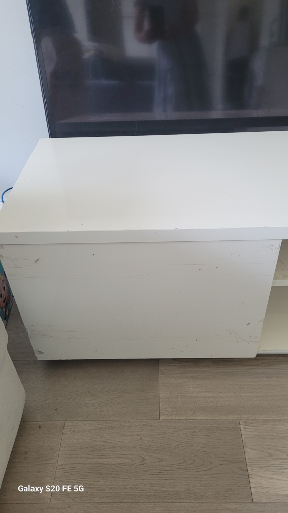White TV Stand - photo 5
