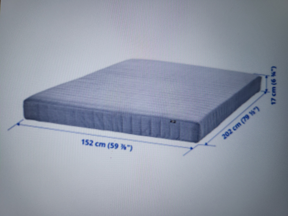 IKEA Queen Bed Frame & Mattress - photo 2
