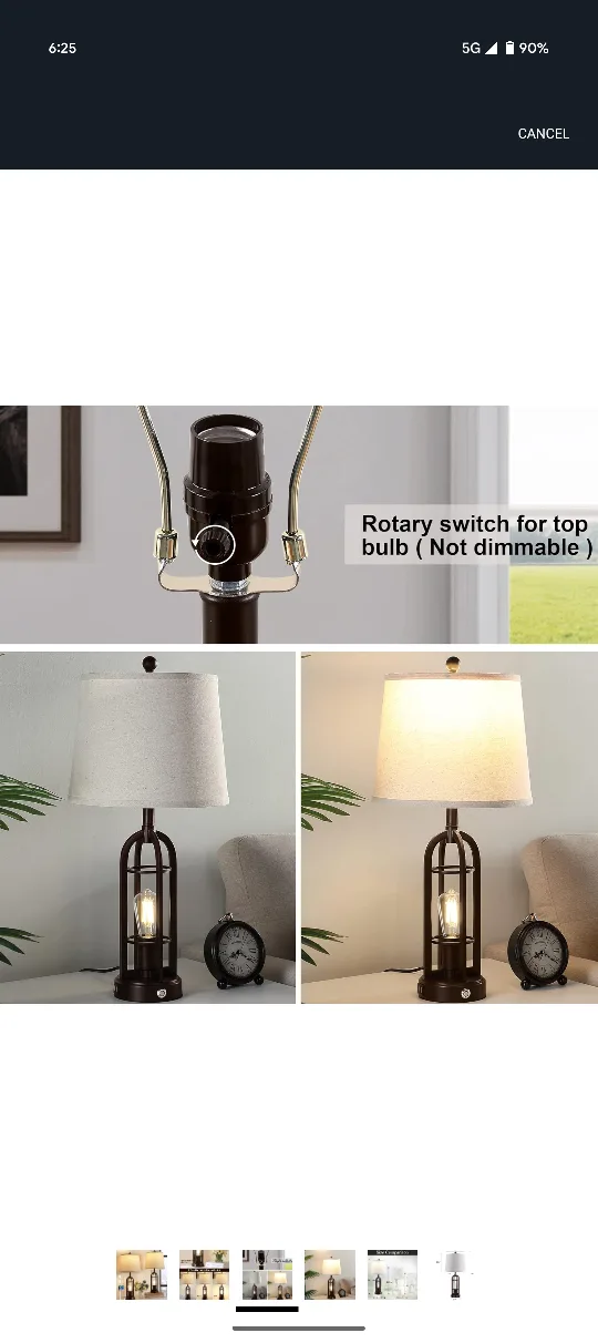 Cage Table Lamp - 28.2 inch image indicator(3)