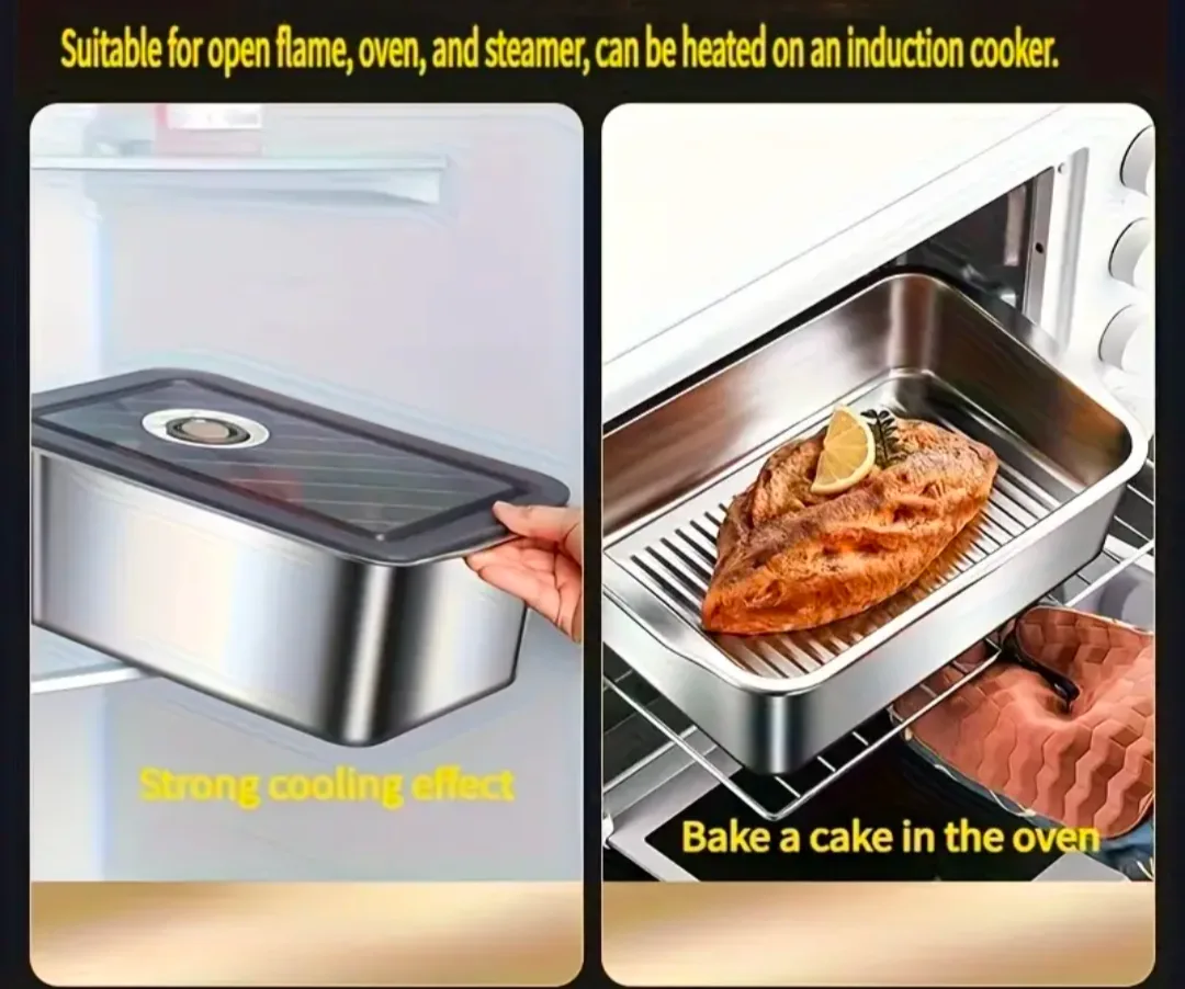 brand new 5 liter Stainless Steel  airtight Food Container image indicator(4)