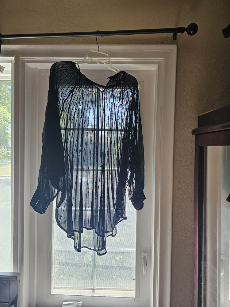 Black Sheer Blouse