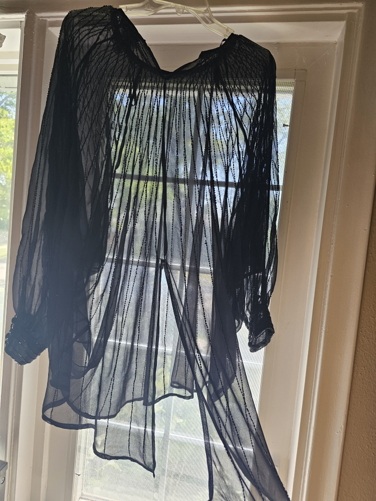 Black Sheer Blouse - photo 2