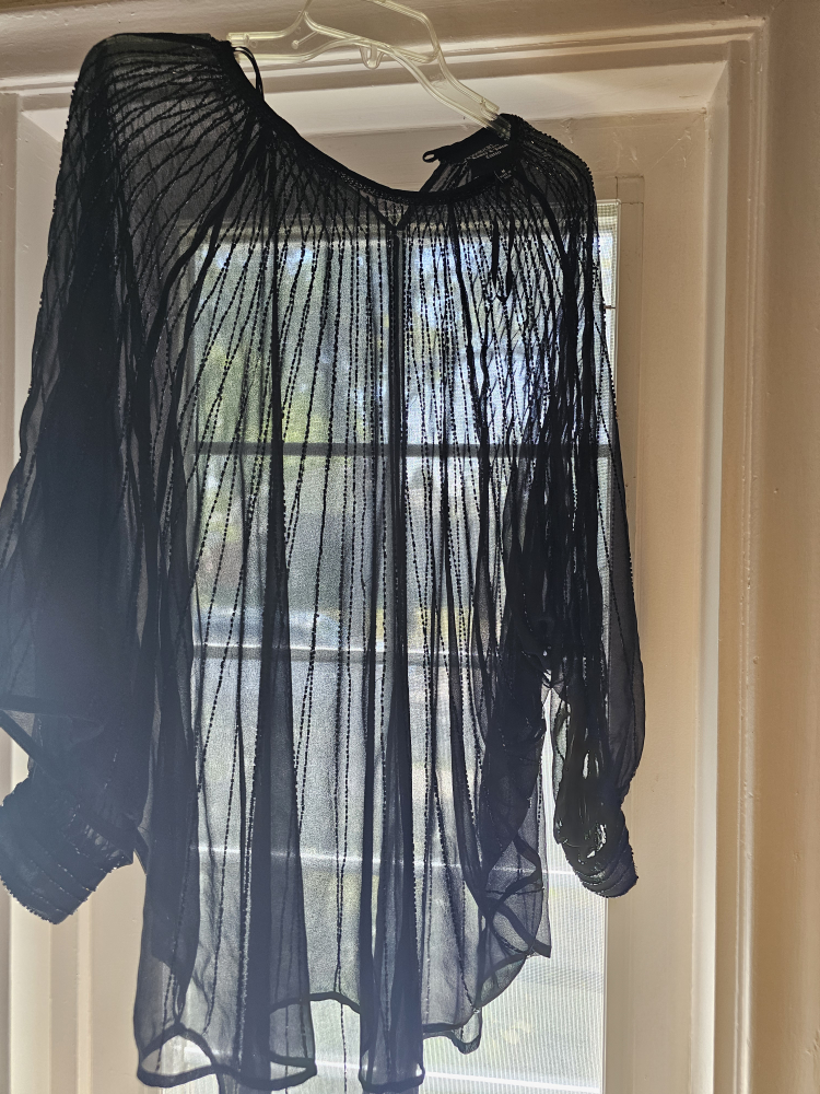 Black Sheer Blouse - photo 3