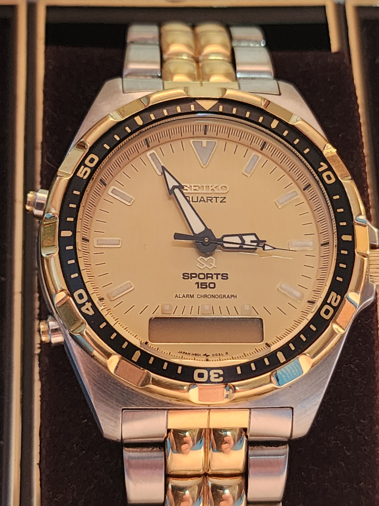 Seiko Sports 150 Alarm Chronograph Watch - photo 2