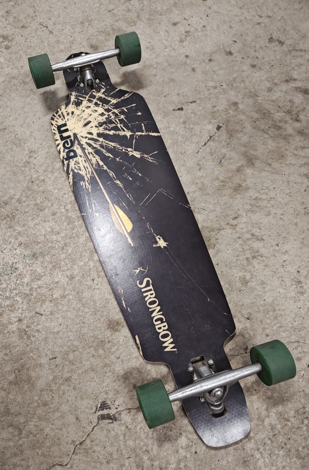 Used 39" Longboard with Flashback Wheels - photo 3
