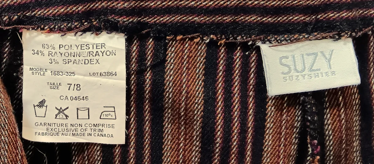 👖Suzy Shier Striped Dress Pants/Slacks/Trousers - Size 7/8👖 image indicator(2)