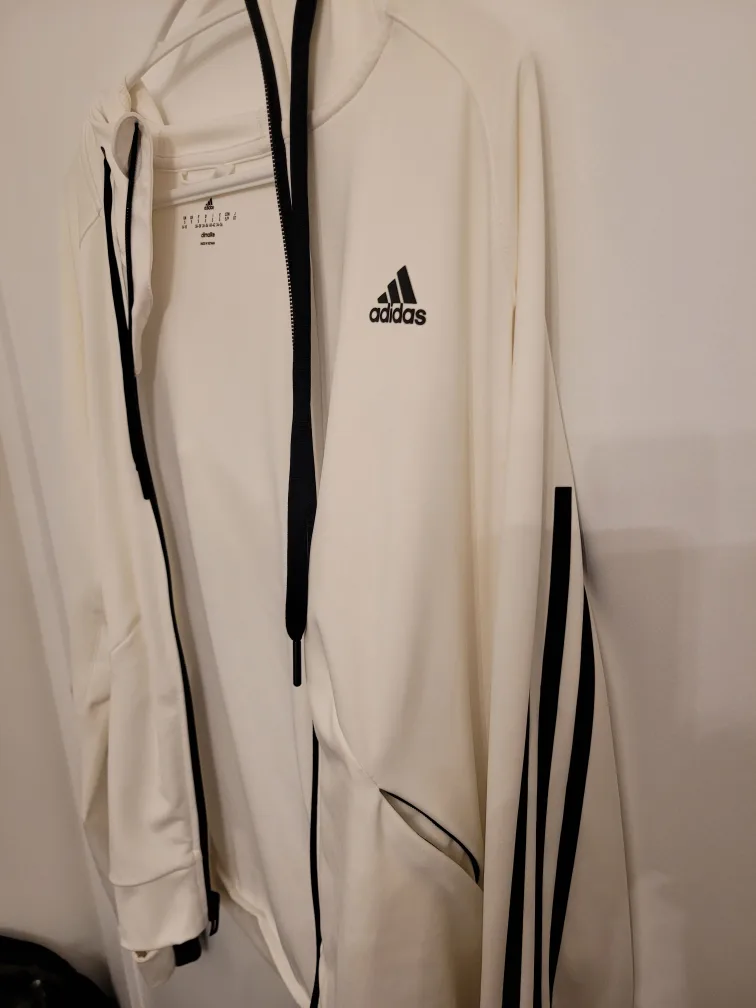 Adidas Climalite White Hoodie - Size S image indicator(3)
