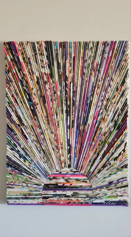 Upcycled Magazine Wall Art thumbnail