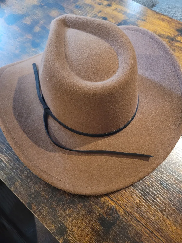 L.A. Express Brown Cowboy Hat O/S thumbnail