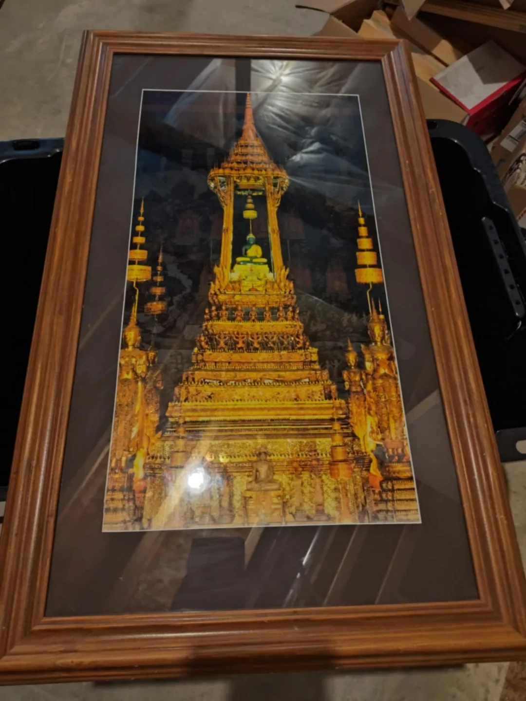 Wood Framed Asian Temple artwork thumbnail