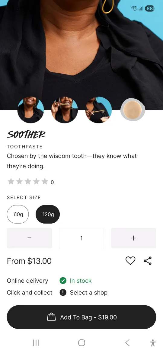 Soother Toothpaste - 120g thumbnail