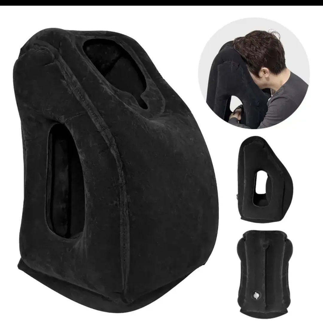 Inflatable Travel Pillow - Black thumbnail