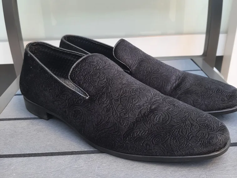 Robert David Black Patterned Loafers image indicator(7)