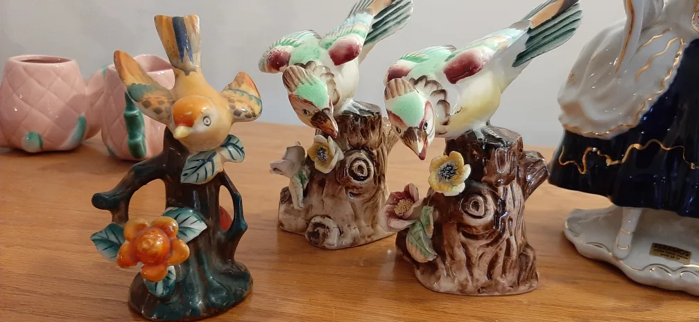 Vintage Ceramic Bird Figurines $20. each thumbnail