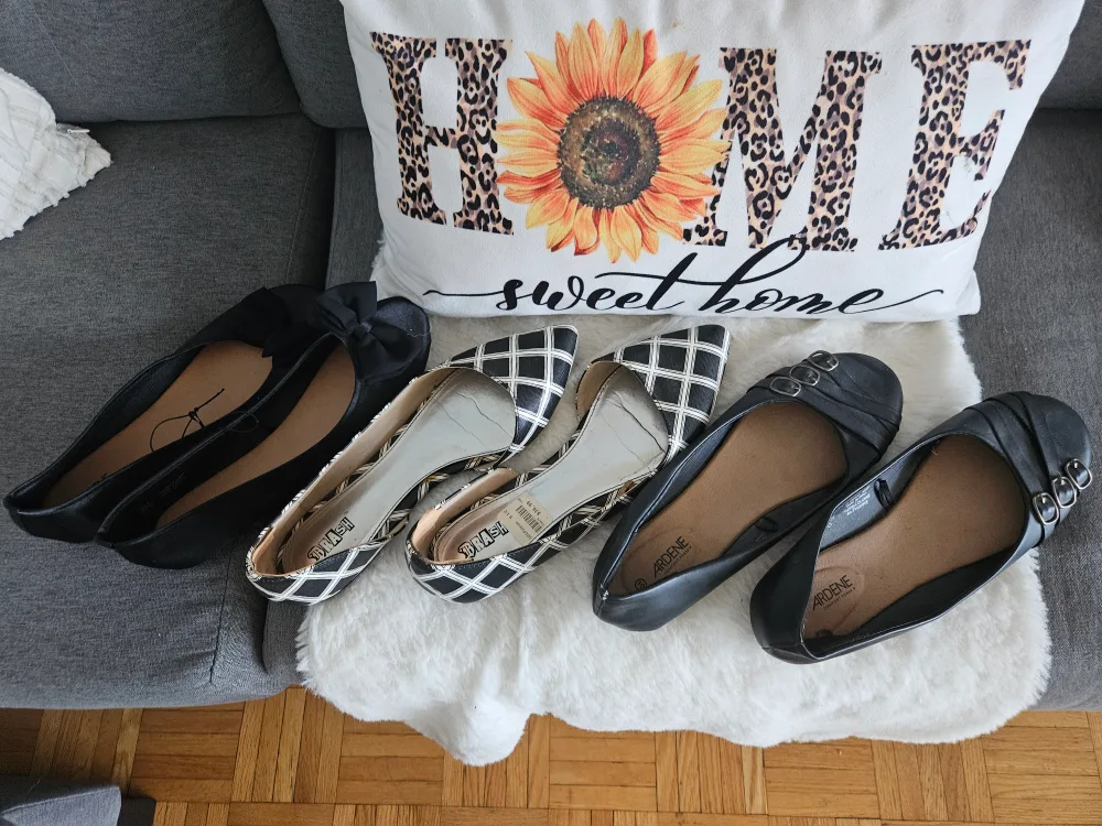 Assorted Flats - Ardene & Trash - Size 9.5/10 thumbnail