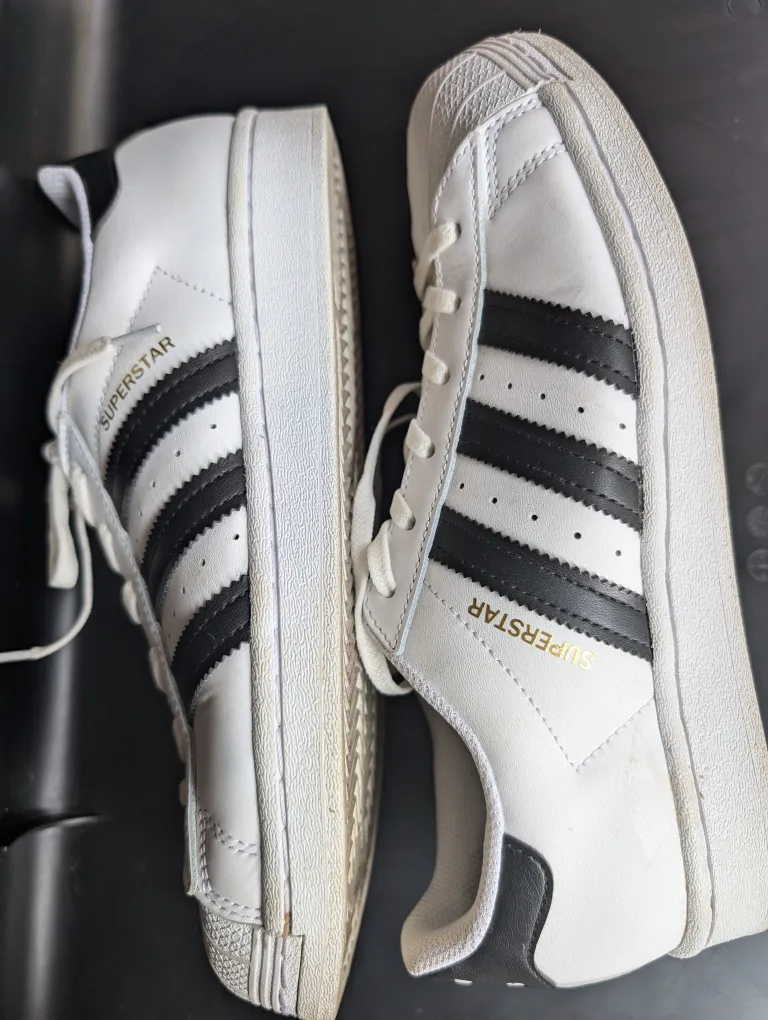 Adidas Superstar White & Black Sneakers thumbnail