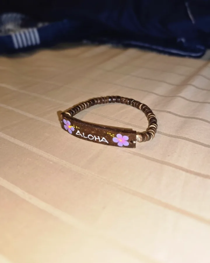 Aloha Bracelet - Coconut Wood & Beads thumbnail