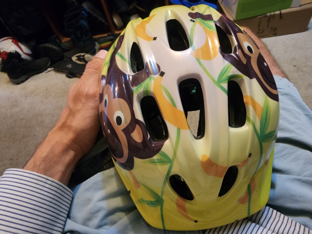 Toddler Bike Helmet - Monkey Design
