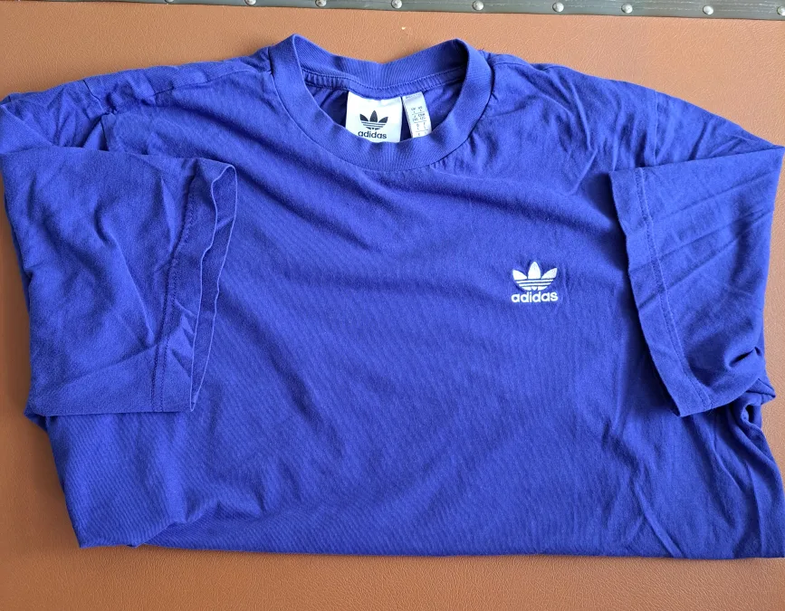 Adidas Blue T-Shirt Size L thumbnail