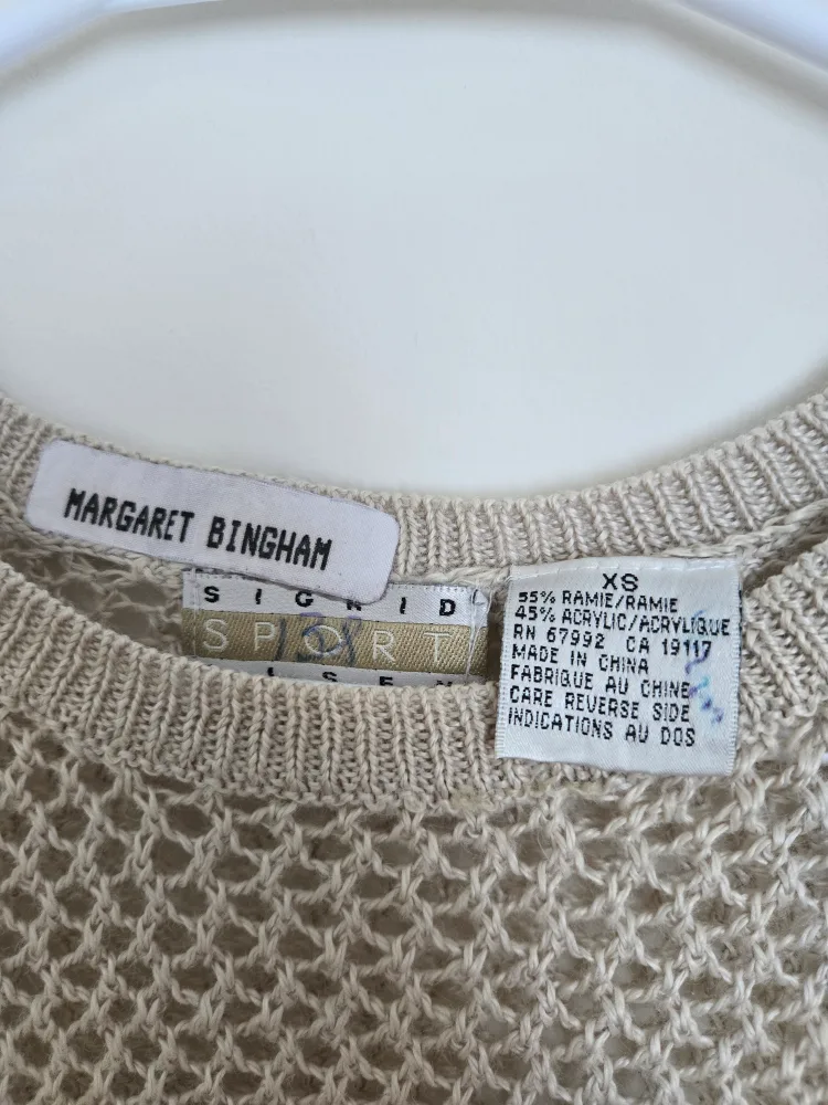 Margaret Bingham XS Knit Top image indicator(2)