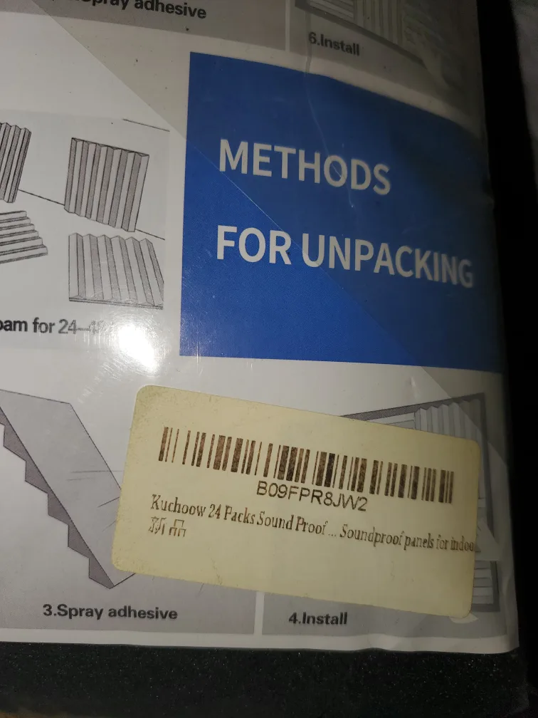 24 pack soundproof foam indoor panels image indicator(3)