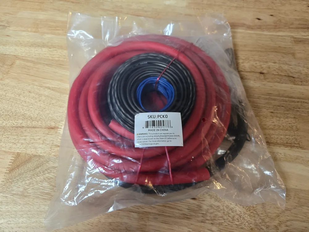 Brand New 0 gauge car amplifier wiring kit CCA 7500 watts image indicator(5)