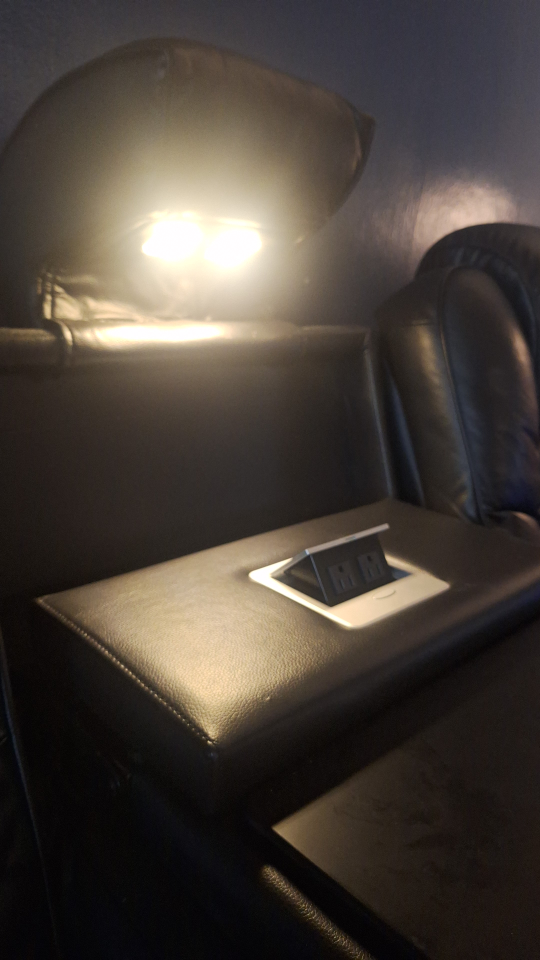 Black Leather set Reclining Sofa with Cup Holders - photo 3