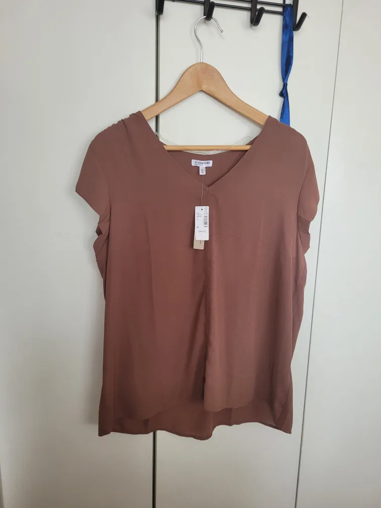 Signature Reitmans Blouse - XL - Brown thumbnail